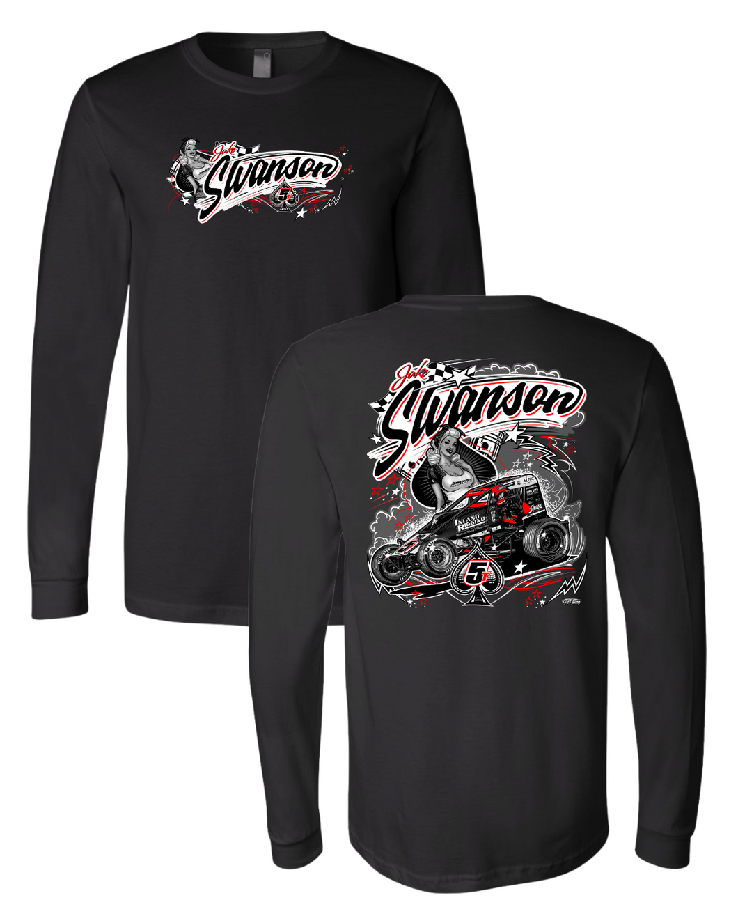 5T PinUp LongSleeve Tee - Black