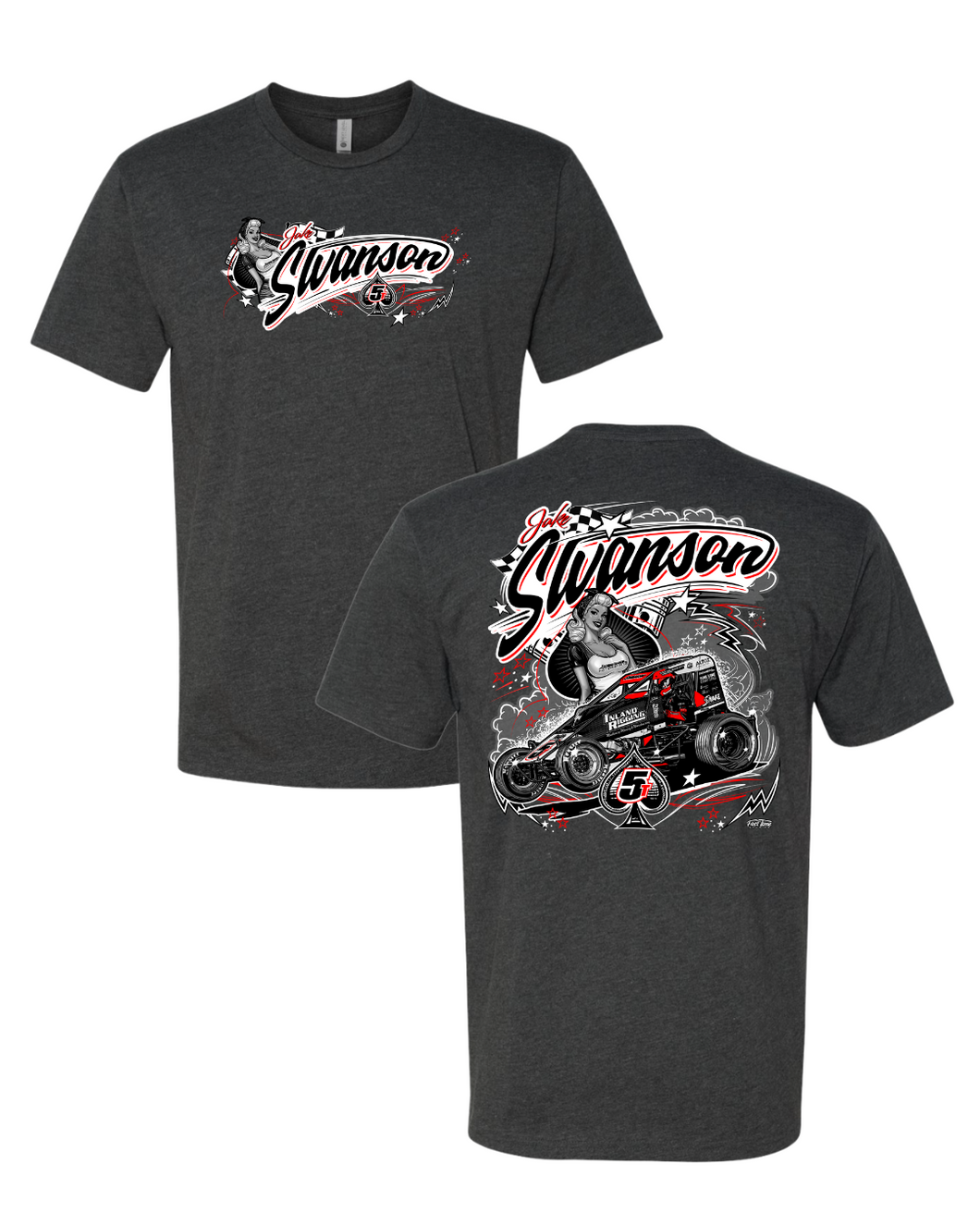 5T PinUp Tee - Heather Graphite