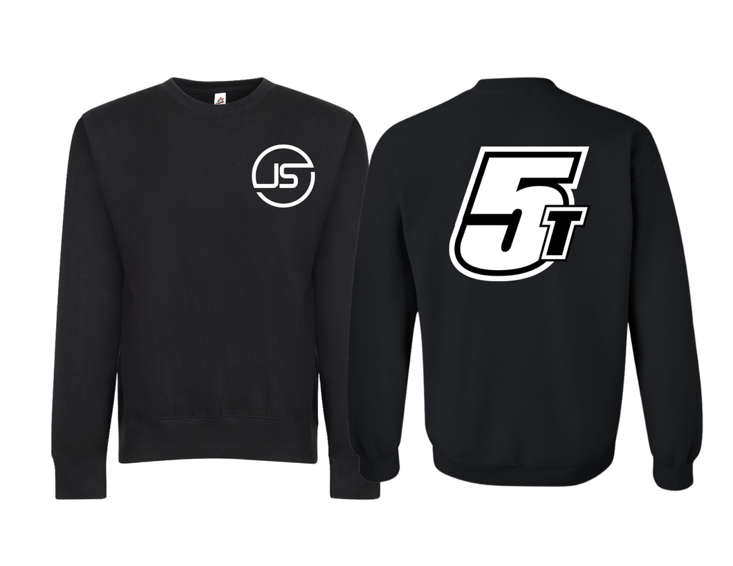 Lifestyle - White 5T Crewneck - Black