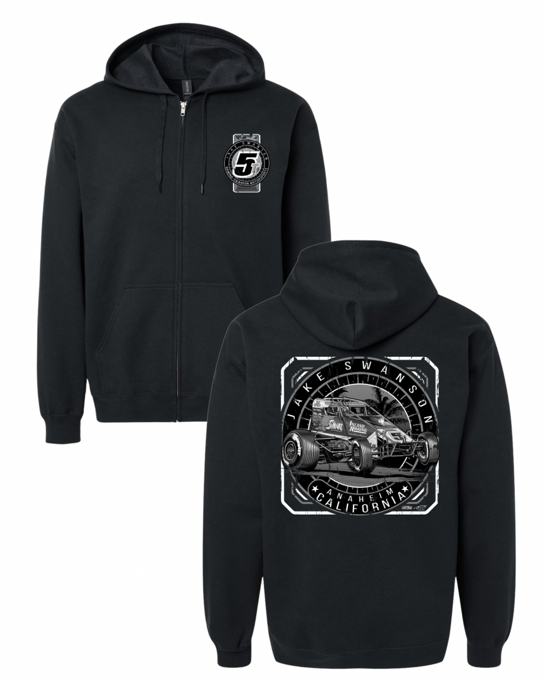 5T West Coast Edition ZipUp - Black